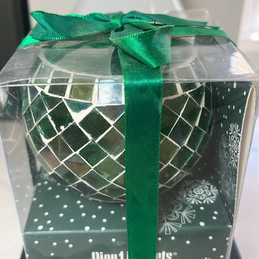 Pier One Imports Mosaic Christmas Tea Light Holder Gift Box Set